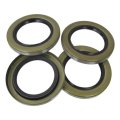 Jrshome Pack Of 4 10-36-lotof4 Double Lip Grease Seals 2 25 X 3 371 Compatible For Dexter 010-036-00 Truryde Gs-2250dl Texcom 