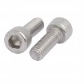 Uxcella M6x16mm 304 Stainless Steel Left Hand Thread Hex Socket Cap Screw Fastener 5pcs