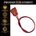 Front Fog Lights Connector For 2010-2024 Jeep Wrangler Wiring Pigtail Plug Harness 68304048af