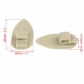 X Autohaux Universal Car Floor Mat Clips Fixing Grips Anti Slip Buckle Beige 28x56mm 40pcs