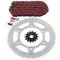 Fits Honda Cr500 R Red O Ring Chain And Sprocket 14 52 120l 