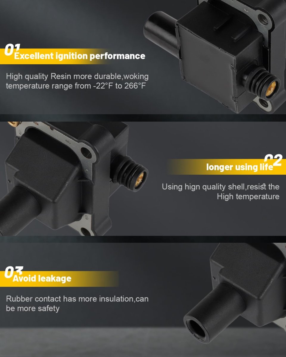 Ignition Coils Compatible 1998-2000 For Mercedes-benz Sl30 2 3l L4 C230 2 1-pins Coil Pack Replacement Uf527 1-pc