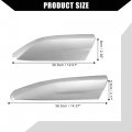 Roof Rack Rails End Cap Protection Cover Shell For Toyota Highlander 2008 2013 Upper Covers Silver Tone 4 Piece Set 14 37 In