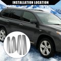 Roof Rack Rails End Cap Protection Cover Shell For Toyota Highlander 2008 2013 Upper Covers Silver Tone 4 Piece Set 14 37 In