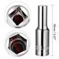 Uxcell 1 2 Inch Drive 8mm 6-point Deep Socket Metric Cr-v Polishing