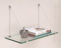 C R Laurence 624k Crl Satin Aluminum 6 X 24 Cable Glass Shelf Kit 