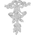Ekena Millwork Onl06x09ro 6 1 2-inch W By 9-inch H 1-inch P Rose And Ribbon Drop Onlay 