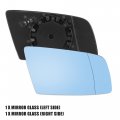 Pair Rearview Mirror Glass With Backing Plate Blue Heated Left Right For Bmw 550i 525i 528i 535i 530i 545i 650i 645ci