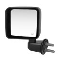 Auto Dynasty Ch1320392 Side Door Power Mirror With Heated Glass For Jeep Wrangler 2014 Driver Left Paint To Match Black