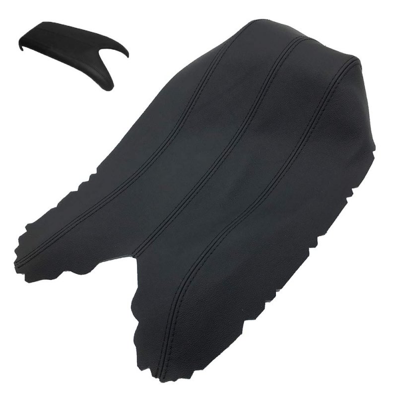 Dsparts Center Console Lid Armrest Cover Leather Fits For Acura Rdx 07-12 Black Part Only