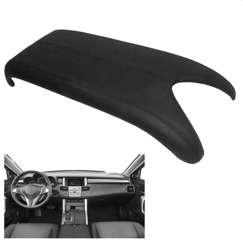 Dsparts Center Console Lid Armrest Cover Leather Fits For Acura Rdx 07-12 Black Part Only