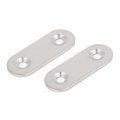 Uxcell 40mm X 15mm 2mm Stainless Steel Corner Brace Flat Mending Repair Plate 100pcs