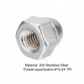 Uxcell 10-24 Acorn Cap Nuts 25pcs 304 Stainless Steel Hardware Hex Dome Head For Fasteners Silver
