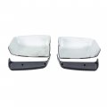 Ecotric Tow Mirror Caps Pair Compatible With 1988-2019 Chevy Silverado Gmc Sierra 1500 2500 Hd 3500 Truck Pickup Covers Left