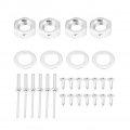 Qiilu Hood Pin Lock Kit Universal Stainless Steel Bonnet Pins Latch For Racing Sport Car Black