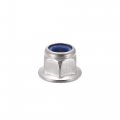 Uxcell M6 Nylon Insert Hex Lock Nuts With Flange 304 Stainless Steel Plain Finish 20pcs