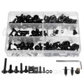 Kdafa Bolts Kit Fastener Clips Screw 198pcs Screws Aluminum Motorcycle Sportbike Fairing Yellow