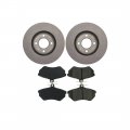 A-partrix Front Disc Brake Pads And Rotors Kit Fits Quantum Scirocco 1986 1987 Jetta 1988 1989 W711 