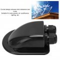 Yuecoom Solar Gland Double Cable Entry Waterproof Pass Through Ip68 Abs Mount Housing Accessory For Rv Yacht Black