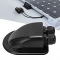 Yuecoom Solar Gland Double Cable Entry Waterproof Pass Through Ip68 Abs Mount Housing Accessory For Rv Yacht Black