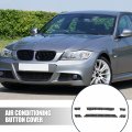 X Autohaux 1 Set Air Conditioning Button Covers Key Caps For Bmw 5 6 7 X5 X6 Series A C Heater Switch Cover Control 12 Buttons