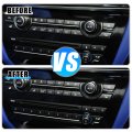 X Autohaux 1 Set Air Conditioning Button Covers Key Caps For Bmw 5 6 7 X5 X6 Series A C Heater Switch Cover Control 12 Buttons