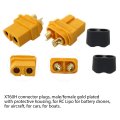 10 X Malet60h Connector Plug Female Xt60h 20 X Protective Sheath For Amass Female Gold Plated With Shelmalet60h Connector Plug
