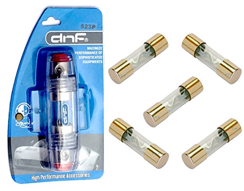 FREE 5 PACK 80 AMP AGU FUSES DNF AGU Fuse Holder 1-Hole In & 2-Hole Out 4/8 Gauge 