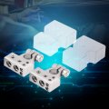 Fydun Battery Terminal Clamp 2pcs Car Positive With Negative Connector For 0 1 2 4 8 Awg Gauge Silver