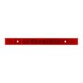 Grand General 80866 Red 12 Stick-on Reflector Strip With 2 Mounting Holes And Stainless Steel Screws 