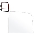 Towing Mirror Glass Right Side Upper Flat Non Heated For Toyota Sequoia 2008 2017 And Tundra 2007 Manual Adjustment With 