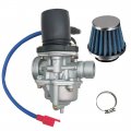 Carburetor With Air Filter For Eton Viper 50cc 90cc 100cc 2 Stroke Rxl50 Rxl90 Fits Dinli 70cc 110cc Atv Lightning 50 Thunder 