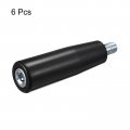 Uxcell Revolving Handle Grip 6pcs M10x80mm Dxl Threaded Handwheel Screw Knobs Crank For Industry Lathe Milling Machine