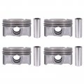 Xtremeamazing 4pcs Engine Piston And Pin Ring Kits Oversize 0 5mm For Accent Veloster Rio Soul 2012-2017 