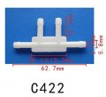 Autobahn88 4-way Cross Nylon Vacuum Hose Joiner Od 5mm 0 2 Pack Of 10