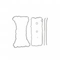 Dnj Pg4220 Oil Pan Gasket For 2008-2010 Ford F-250 Super Duty F-350 6 4l V8 Ohv 32v 391cid Vin R Note Set Lower And Upper 