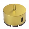 4 In Diamond Masonry Hole Saw With Drill Guide Dry Core Bit For Concrete Brick And Stone 2 Cutting Depth 3 8 Shank No Pilot 