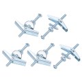 Toggle Bolt Wing Nut Assortment Kit 30 Sets 1 8x2 Inch Butterfly Anchors With Nuts Hex Washers Hollow Drywall 