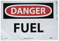 Nmc D538pb Osha Sign Legend Danger Fuel 14 Length X 10 Height Pressure Sensitive Vinyl Black Red On White 