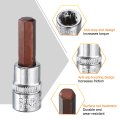 1 4 Hex Bit Socket Drive Sae S2 Steel Square Extension Impact Ratchet Wrench Accessories For Turns Power Drill Into Nut Driver