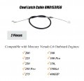 Jeenda 2x 889694 Cowl Latch Cable 8m0153958 8m0080491 Lower Cowling Compatible With Mercury Verado L6 Outboard Engines 200 225