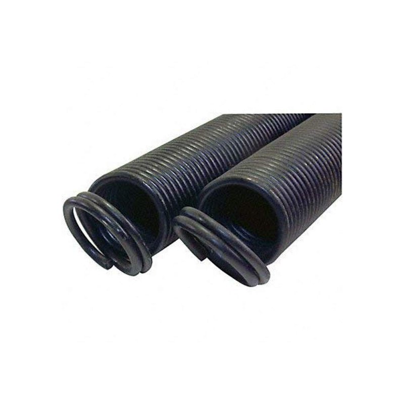Extension Spring For 7 Ft High Garage Door 110 Lb White Double Looped Ends 25 In Relaxed And 42 Stretch Pack Of 2