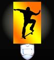Skateboarder Sunset Silhouette Decorative Night Light 
