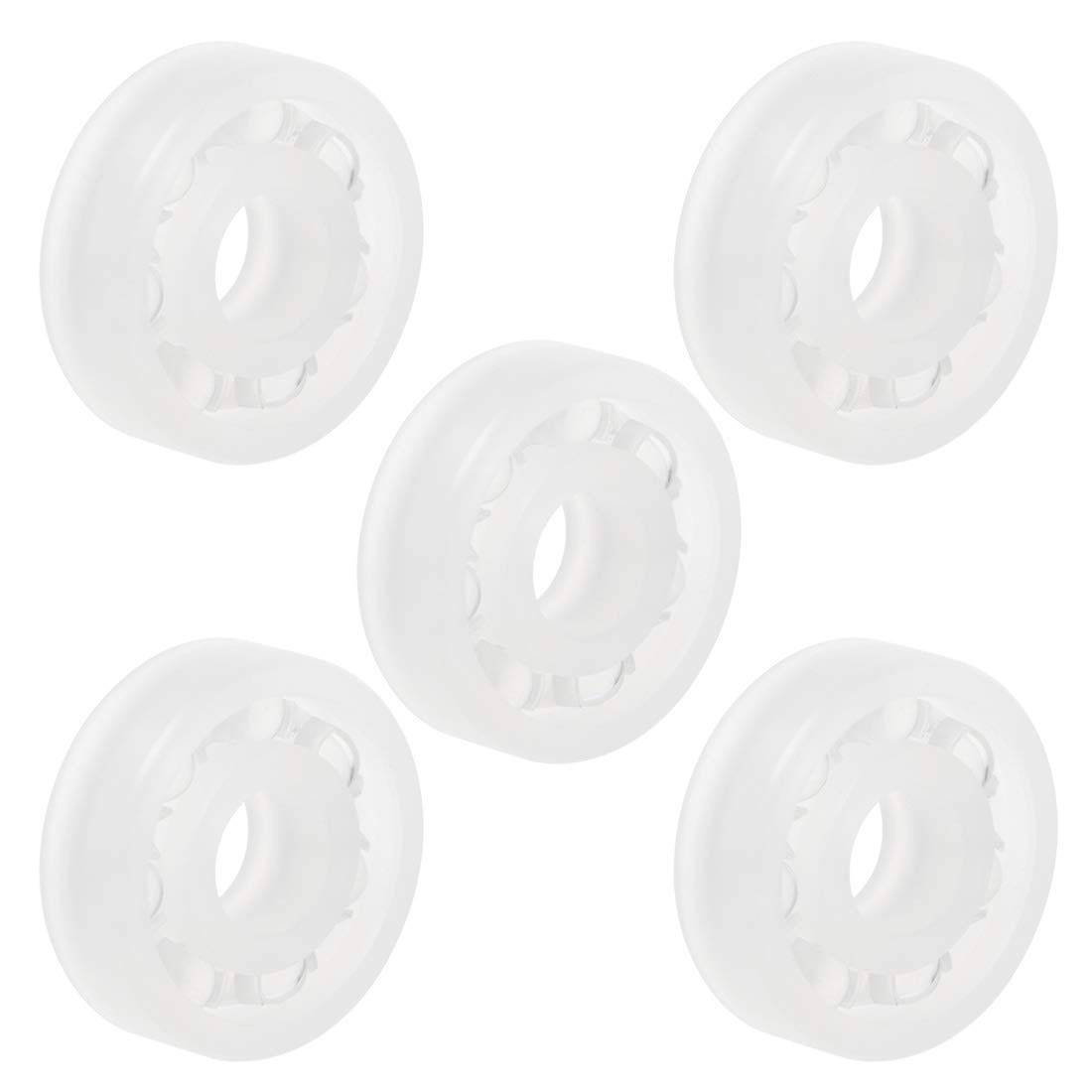 608 Pp Plastic Bearings 8x22x7mm Glass Ball Nylon Cage Pack Of 5