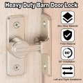 Uxcell Barn Door Lock Latch 90 Degree Sliding Locks Hardware Flip For Gate Garden Cabinet Window Nickel