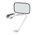 Door Mirror Ford F150 1990 1991 Passenger Side Manual Adjust Non Heated Polished Stainless Folding Replacement For Fo1321102 