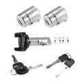 Hihaha Outer Car Ignition Switch Lock Cylinder Front Door Core Set With Keys For Chevy C K Pickup 1995-1997 Gmc Yukon Durable 