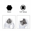 Socket Accessory Set Of 2 Pcs 1 4 Drive 10 Spinner Nut Driver Handle 5mm 6- Point Deep