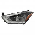 Halogen Headlight Assembly For 17-20 Nissan Kicks Headlamp Head Light Clear Lens Replacement 26010-5rl0a Left Driver Side 