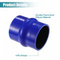 Uxcell Universal 76mm 3 Id Straight Hump Coupler Silicone Hose 102mm Long Intercooler Tube Piping With T Bolt Clamp Blue